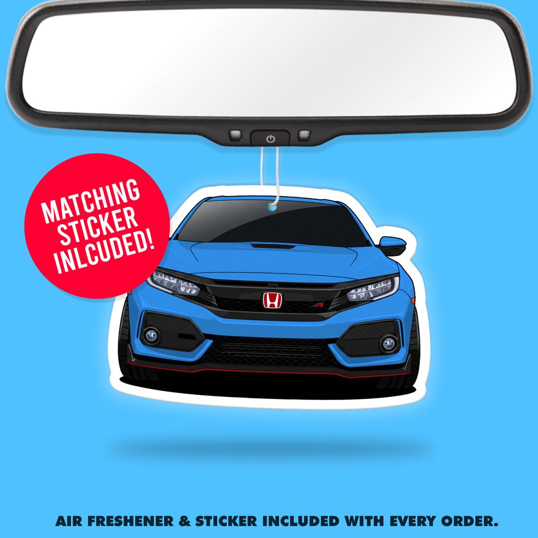Civic Type R Air Freshener + Vinyl Sticker Fragrance Scent Car ...