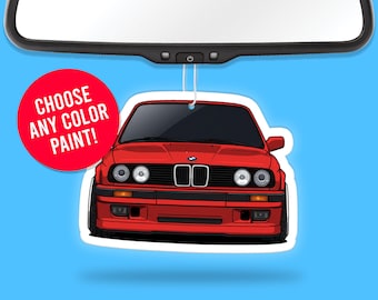 BMW E30 3-serie luchtverfrisser + vinylstickerpakket