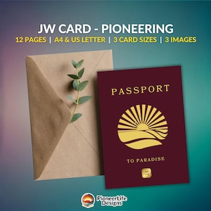 JW Doopkaart voor broer zus Gefeliciteerd Beste leven ooit Groet Conventie Vergadering Waardering Creatief Cadeau Newly Paradise