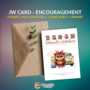 Tarjeta de aliento de JW, Escuela SKE para Evangelizadores del Reino, Escuela de Servicio Pionero PSS, Saludo reflexivo, Capacitación inspirada en la Biblia