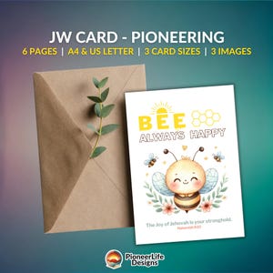 Tarjeta de felicitación de ánimo de JW Mensaje de mejora Continuar Lindo Feliz Amor Creativo Amor único Nuevo Hermano Hermana La mejor vida de la historia Alegría Jehová