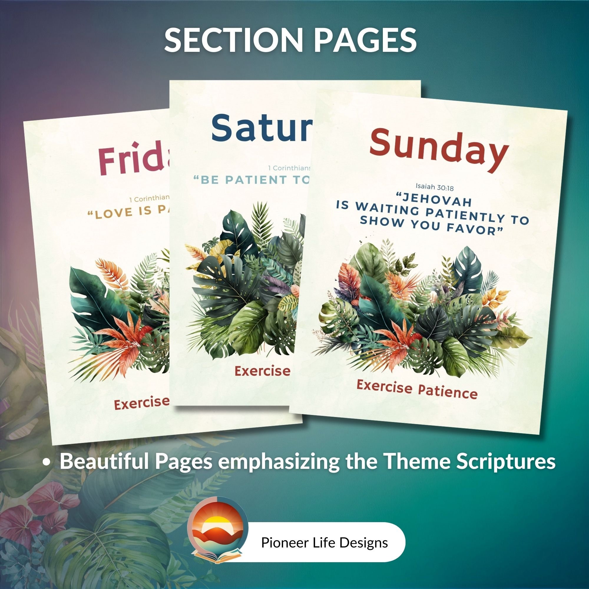 JW Printable Convention Notebook 2023 Exercise Patience Regional ...