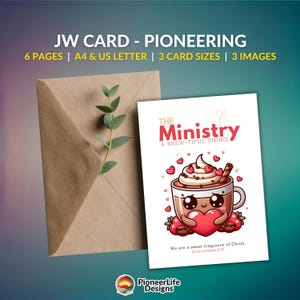 Cartão JW, Presente Único para Pioneiros, Incentivo ao Ministério Criativo, A Melhor Vida de Todas, Saudação para Irmãos e Irmãs, Presente Escolar PSS de Amor