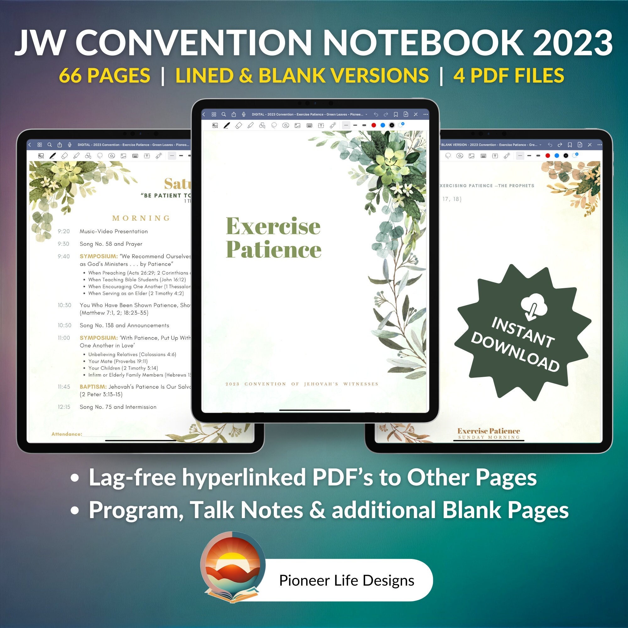 JW Convention Notebook 2023 Exercise Patience Regional - Etsy