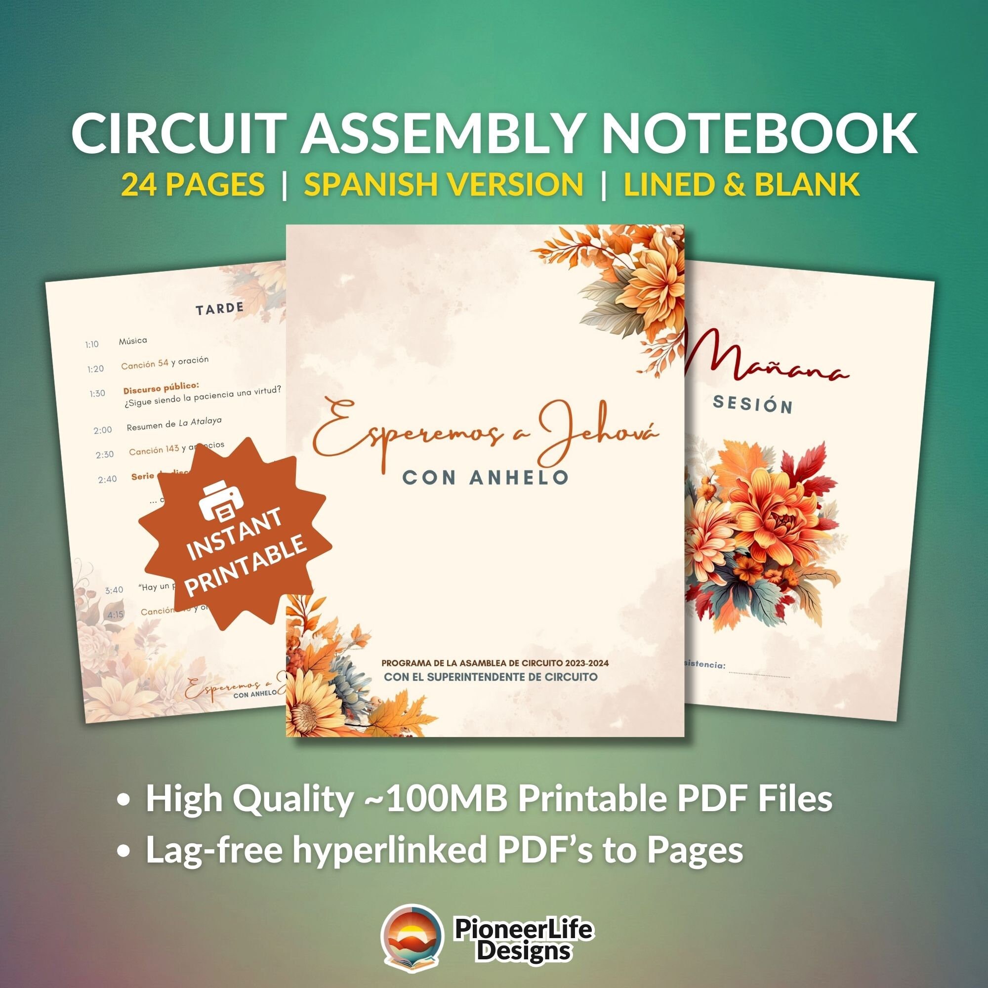 JW Printable Circuit Assembly Notebook Spanish 2023 2024 - Etsy