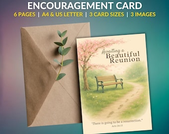 Tarjeta de condolencias de resurrección de los Testigos de Jehová, Hechos 24:15, Consuelo imprimible para la pérdida, Regalo de aliento espiritual, Esperanza de reencuentro, Condolencias aunque