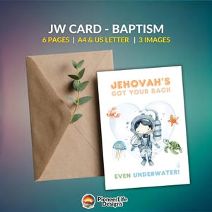 JW Taufgeschenk für neue Bruder-Schwester-Glückwünsche das beste Leben aller Zeiten, Begrüßungskonvention-Versammlung-Anerkennung, willkommen, eifrig, niedliches Wasser