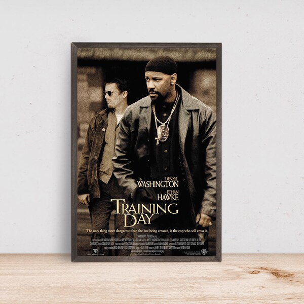 Training Day Movie Poster, Room Decor, Home Decor, Art Poster for Gift