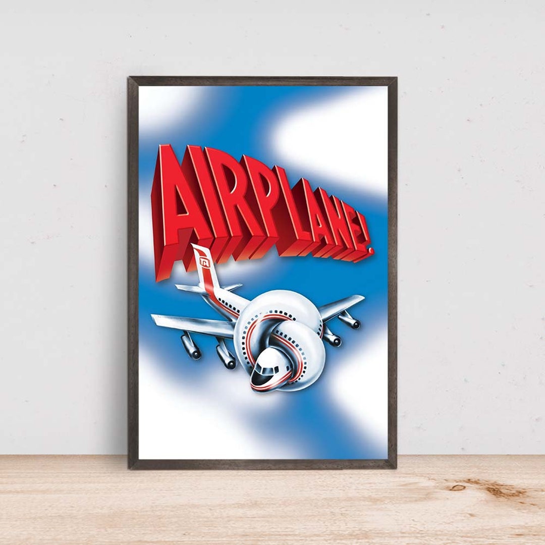 Airplane Movie Poster Room Decor Home Decor Art Poster for Etsy