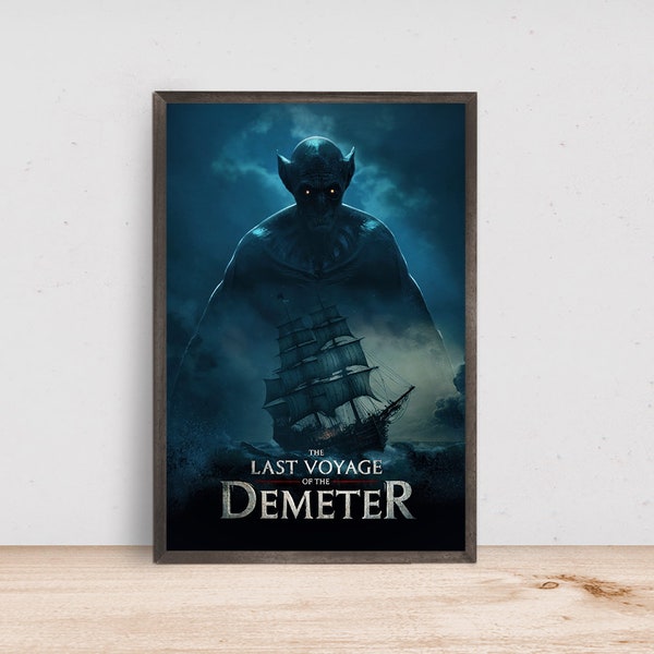 Last Voyage of the Demeter Movie Poster - Room Decor Wall Art - Canvas Fabric Print - Poster Gift
