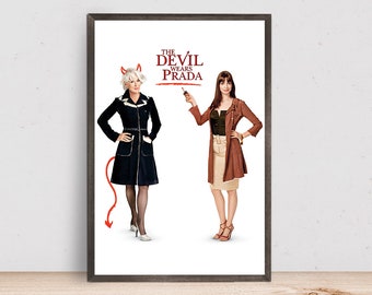 Affiche du film Le Diable s'habille en Prada, décoration de chambre, décoration d'intérieur, affiche d'art pour cadeau
