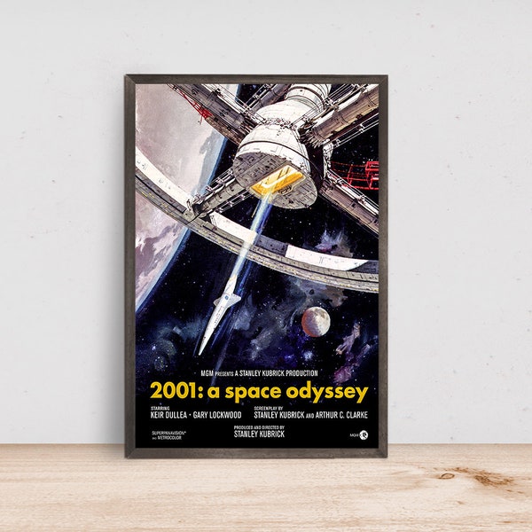 2001 A Space Odyssey Movie Poster Classic film-Poster Gift- Room Decor Wall Art