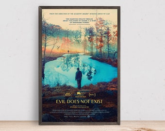 Das Böse existiert nicht Film Poster - Raum Dekor Wand Kunst - Leinwand Stoff Druck - Poster Geschenk