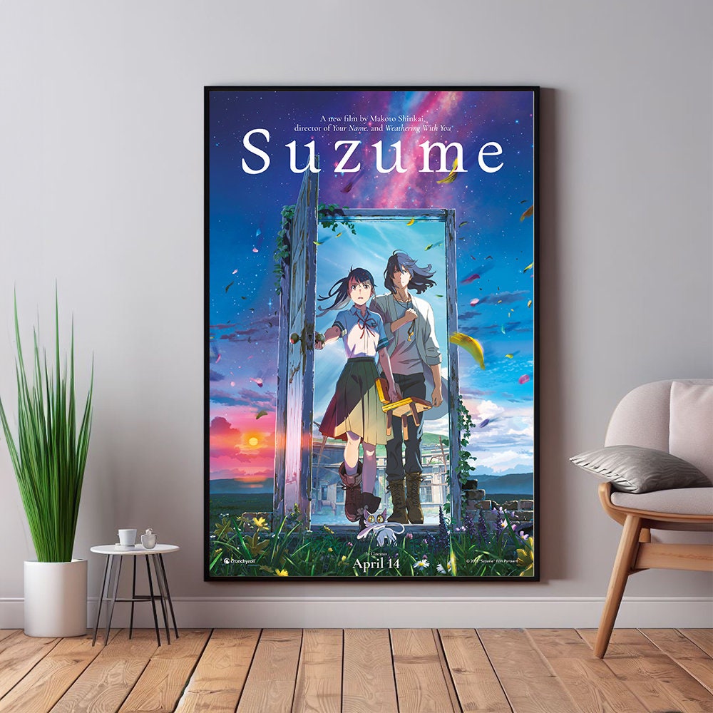  Suzume Fantasy Movie Poster Canvas Poster Bedroom