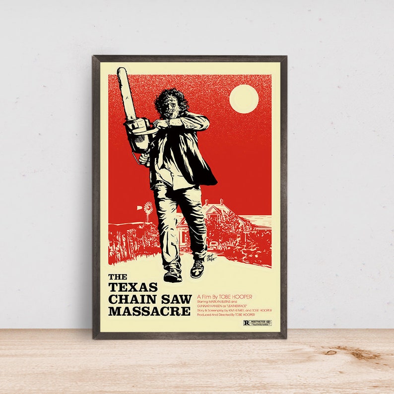 The Texas Chain Saw Massacre Poster Vintage Horror Movie Etsy Australia