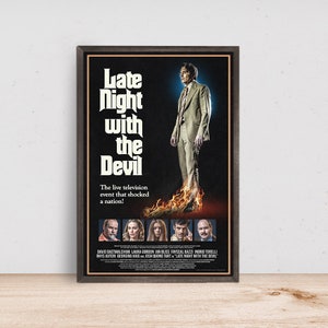 Late Night with the Devil Movie Poster, Room Decor, Home Decor, Art Poster for Gift