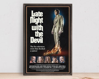 Late Night with the Devil Movie Poster, Room Decor, Home Decor, Art Poster for Gift