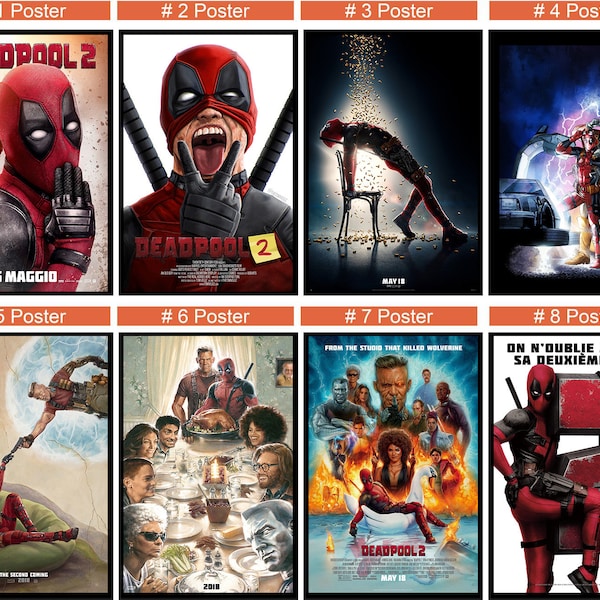 Superhero Deadpool 2 Movie Poster- 2023 Film - Room Decor Wall Art - Canvas Fabric Print - Poster Gift