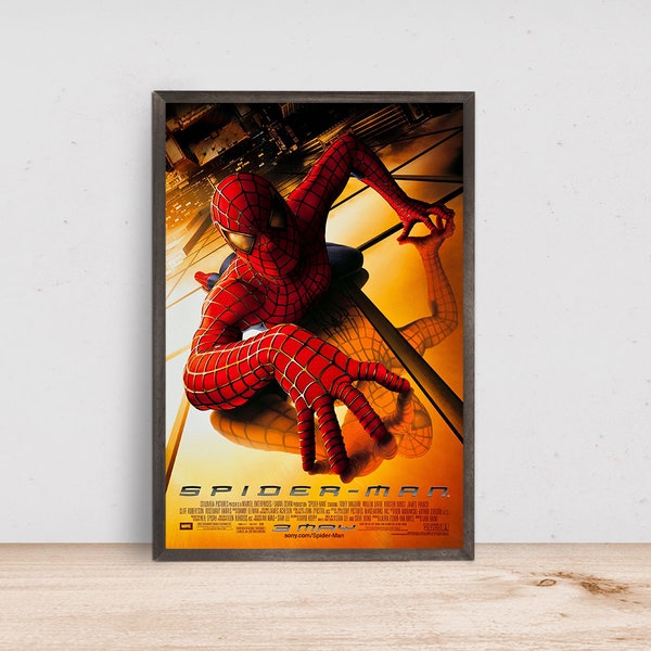 Spider-Man (2002) Movie poster- Room Decor Wall Art - Canvas Fabric Print - Poster Gift