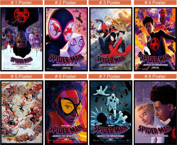 SPIDER-MAN ACROSS THE SPIDER VERSE / CAST (2023) - 2 x 3 MOVIE POSTER  MAGNET
