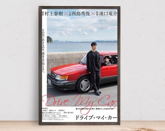 Drive My Car Filmposter, Raumdekoration, Wohndekoration, Kunstposter als Geschenk