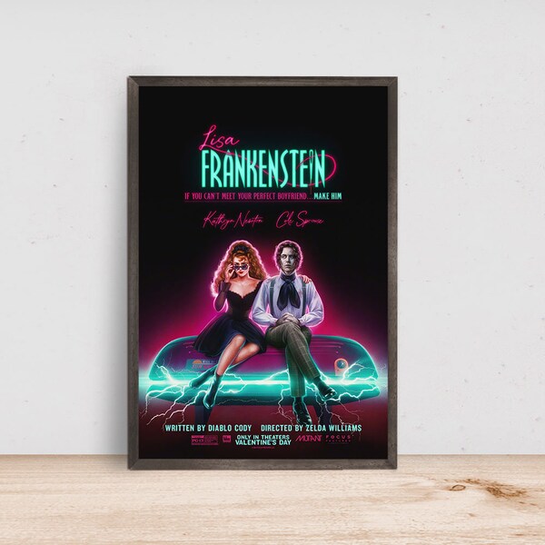 Lisa Frankenstein Movie Poster, Room Decor, Home Decor, Art Poster for Gift