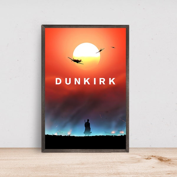 Dunkirk Movie Poster, Room Decor, Home Decor, Art Poster for Gift