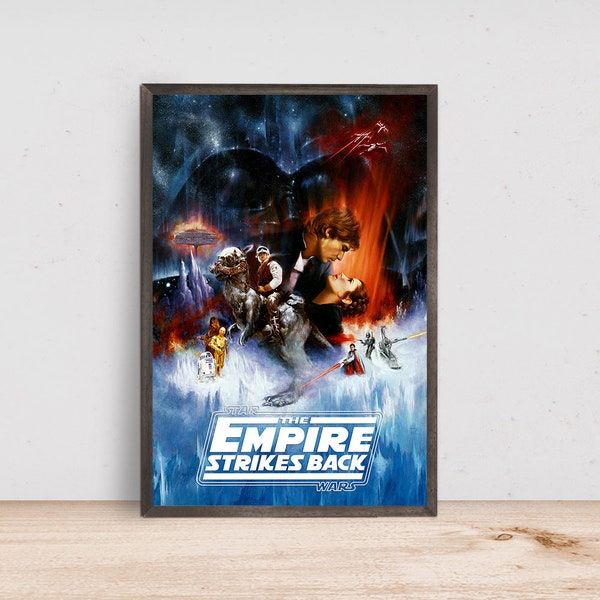 The Empire Strikes Back Star Wars Movie Poster, Room Decor, Home Decor, Art Poster for Gift