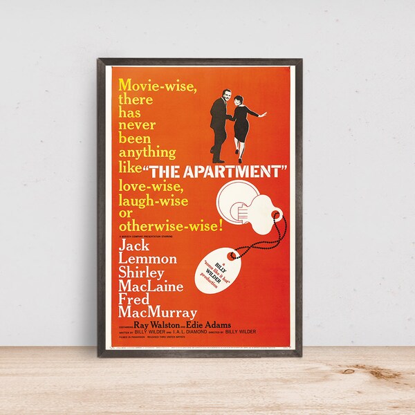 THE APARTMENT Movie Poster, Room Decor, Home Decor, Art Poster for Gift