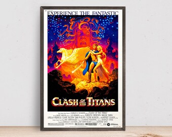 Clash of the Titans Movie Poster, Room Decor, Home Decor, Art Poster for Gift