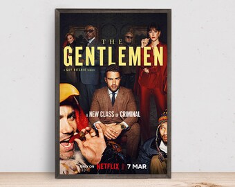 The Gentlemen Movie Poster, Room Decor, Home Decor, Art Poster for Gift