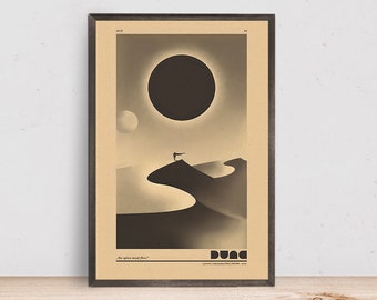 vintage Dune poster 2020 Alternative Poster - Room Decor Wall Art - Canvas Fabric Print - Poster Gift