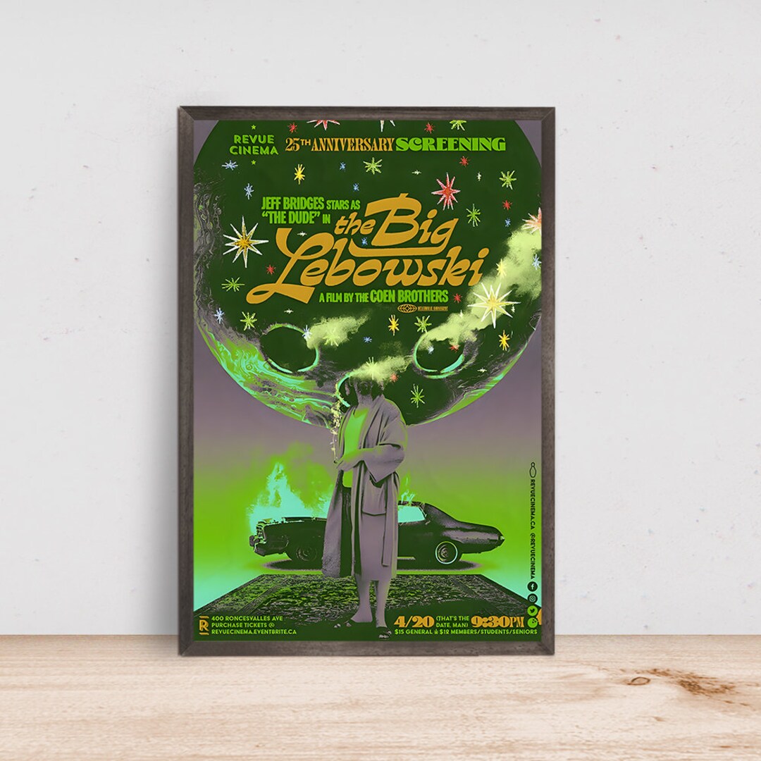The Big Lebowski Movie Poster, Room Decor, Home Decor, Art Poster for