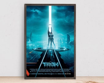 TRON LEGACY Movie Poster, Room Decor, Home Decor, Art Poster for Gift