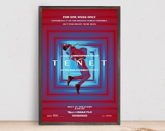 Tenet Movie Poster, Room Decor, Home Decor, Art Poster for Gift