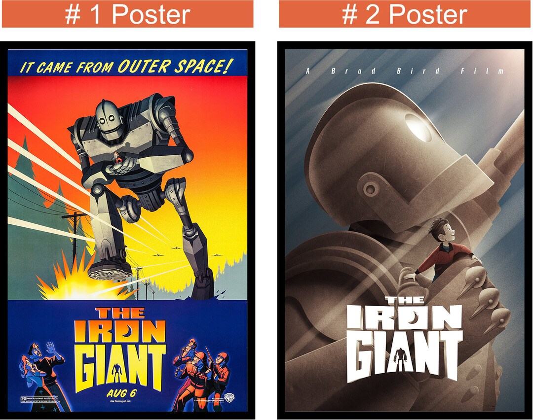 THE IRON GIANT Movie Poster Room Decor Wall Art Silk Fabric Etsy