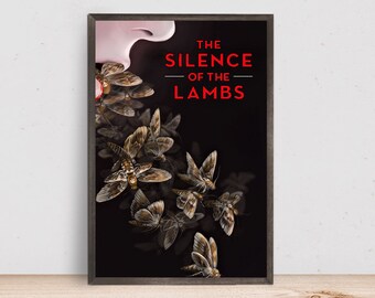 Silence of the lambs Movie Poster, Room Decor, Home Decor, Art Poster for Gift