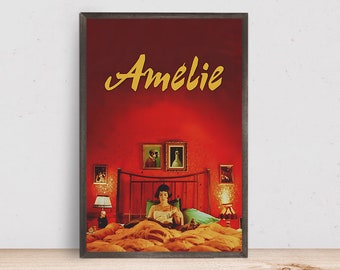 Cartel de la película AMELIE, decoración de la habitación, decoración del hogar, cartel de arte para regalo