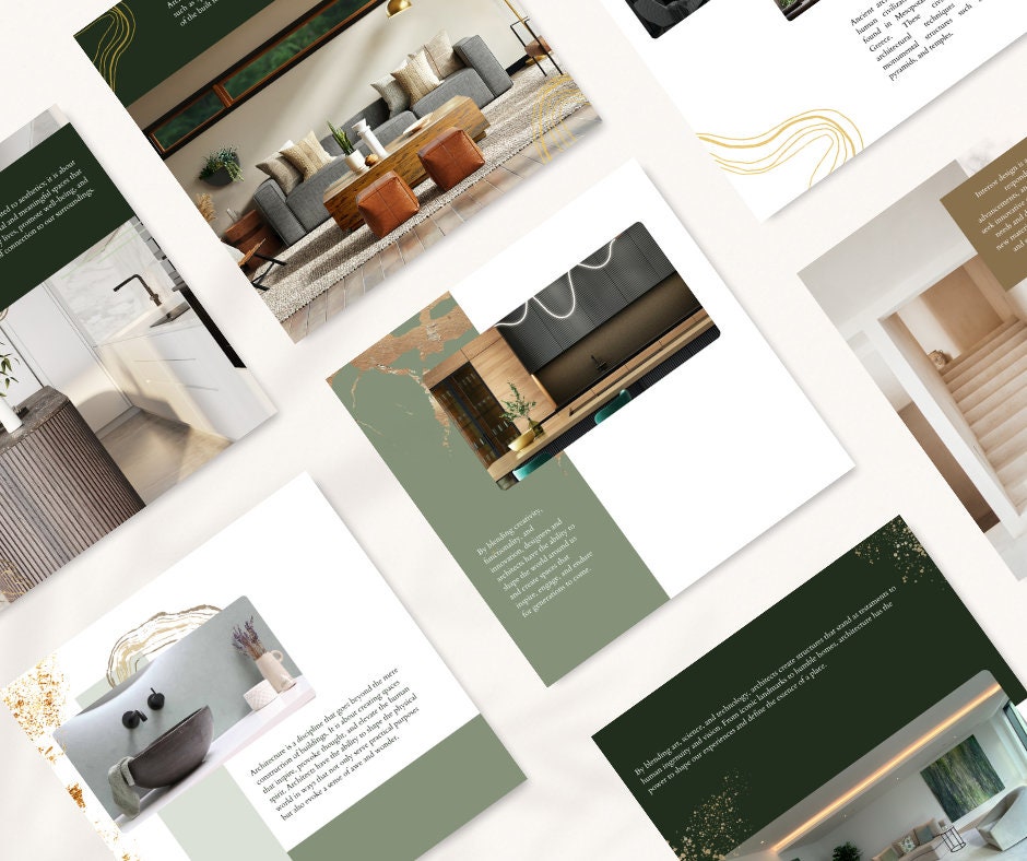 Interior Design Instagram Post Template Editorial Interior IG Post ...