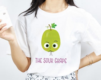 The Sour Grape Teacher Shirts für Frauen The Sour Grape Teacher T-Shirt The Sour Grape Teacher Tee Lehrergeschenk Jory John Teacher Top Teacher