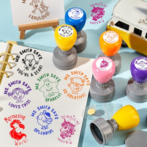 Custom Teacher Stamp Little Miss Stamps SelfInking Smart Cookie Stamp Teacher Stamp Personalize Teacher Stamps Teacher Gifts lehrerstempel