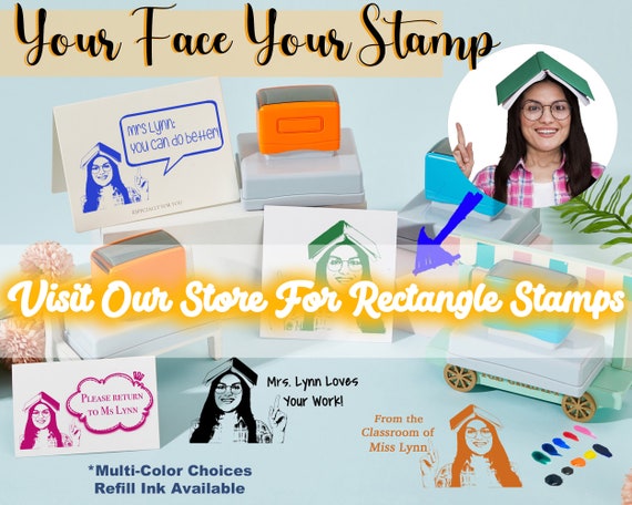 multi colored refill ink stamps for