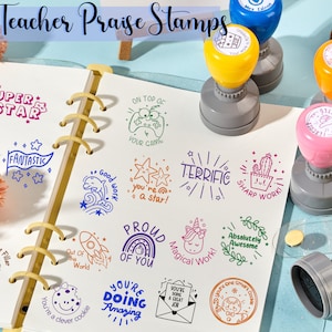 Teacher Stamps Self Inking Teacher Stamp For Grading School Stamp Teacher Stamper Proud Of You Stamp Terrific Star Stamps Teacher Stamps Set