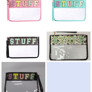 Snack Patch Bags, Snacks Travel Bag, Clear Snack Bag, Stuff Patch bags, Travel bags PU PVC image 10