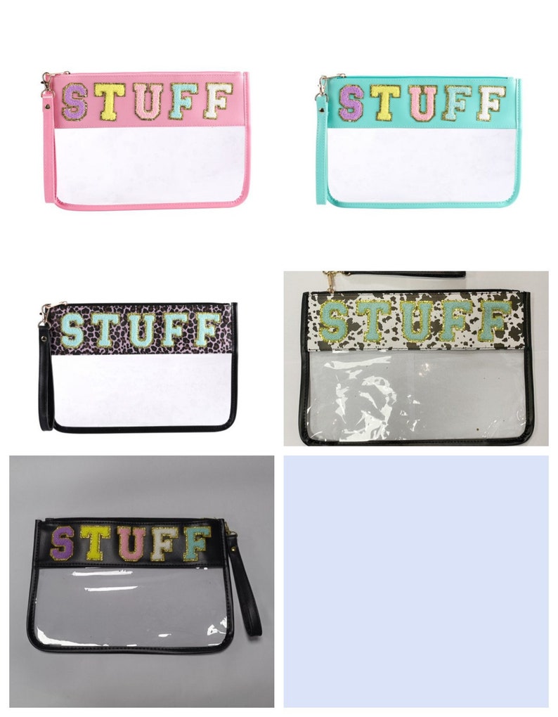 Snack Patch Bags, Snacks Travel Bag, Clear Snack Bag, Stuff Patch bags, Travel bags PU PVC image 10