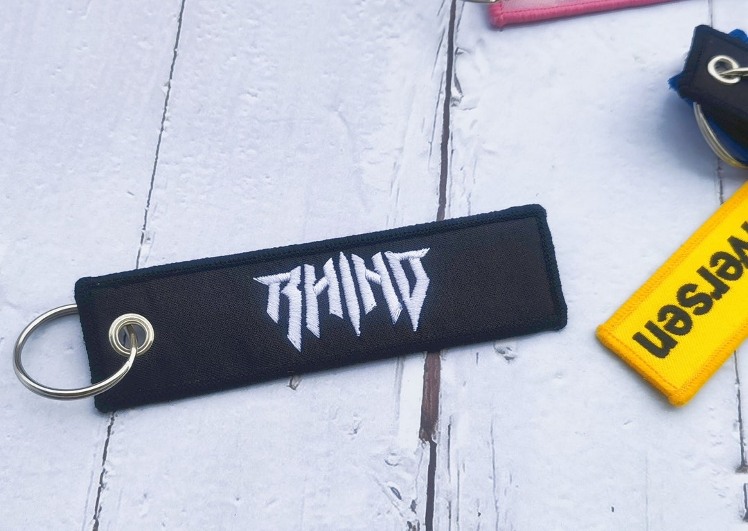 Custom Embroidery Keychain Custom Key Tag Custom Keychain Etsy