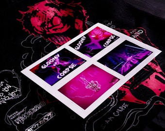 Gloomy Bear Fan Art Digital Printing Stickers,Kiss-Cut Sticker,Sticker Sheet,Sticker Pack (Pink&Purple Edition)