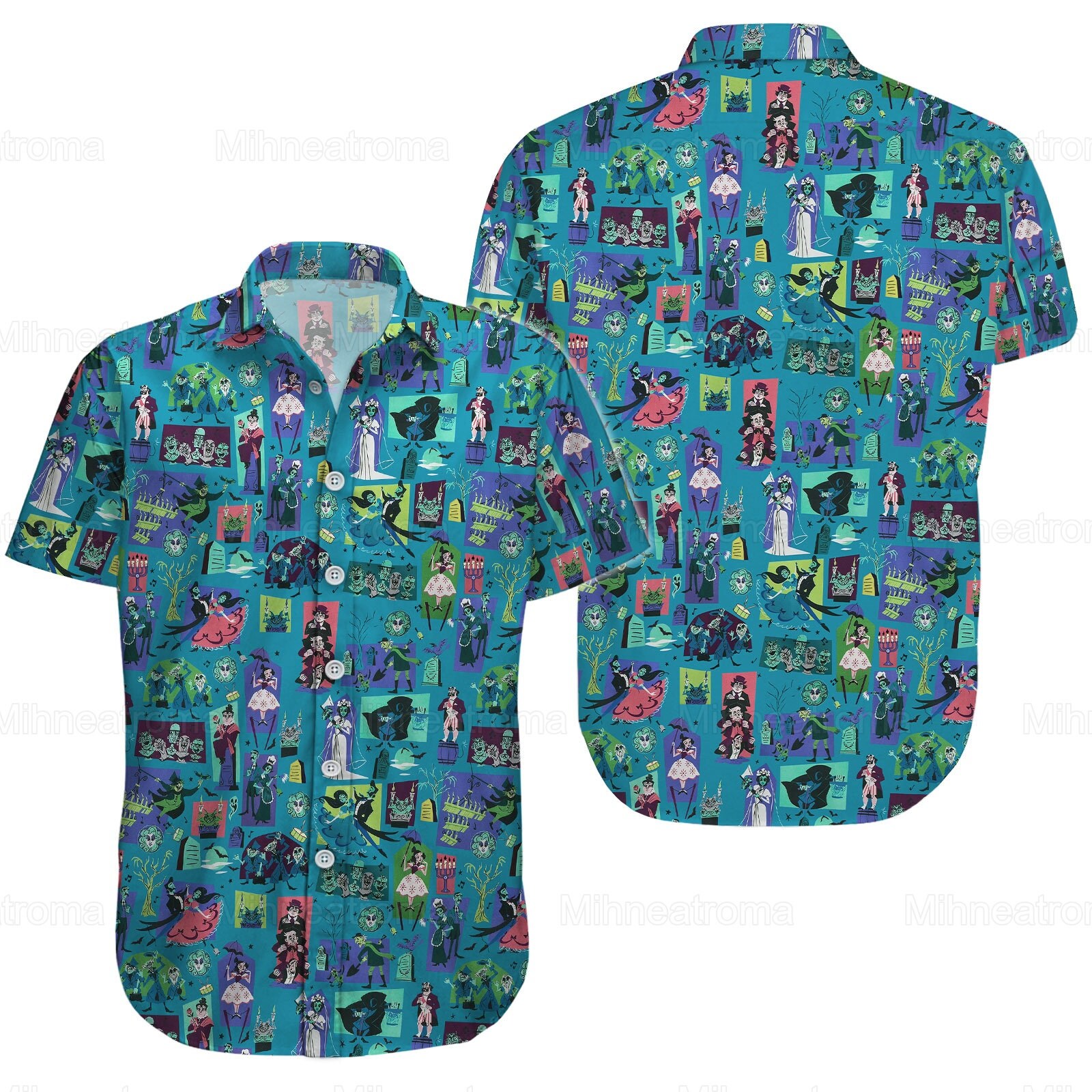 Haunted Mansion Hawaiian Shirt, Disney Stretching Room Shirt Designed ...