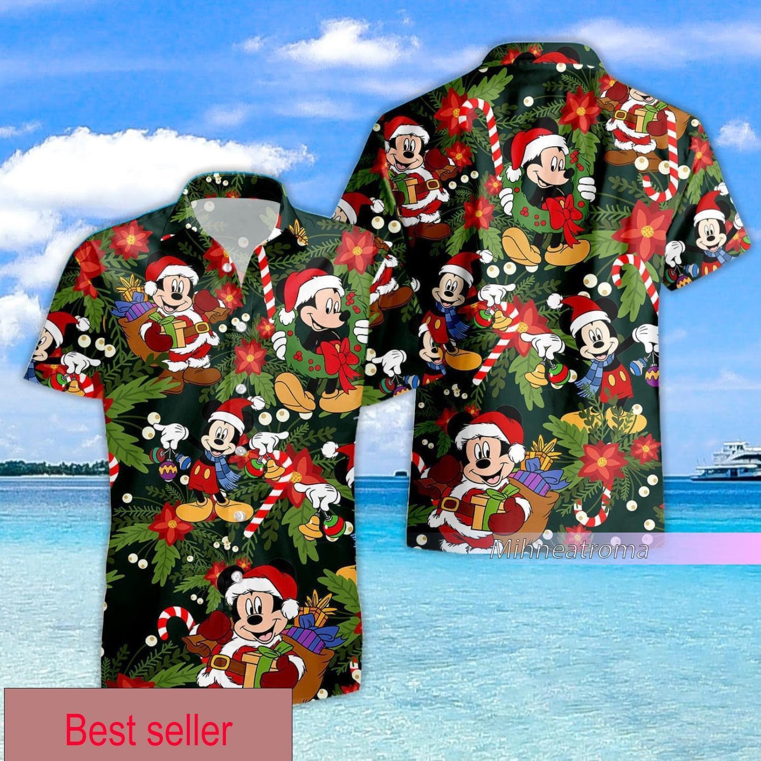 Mens disney christmas best sale shirt