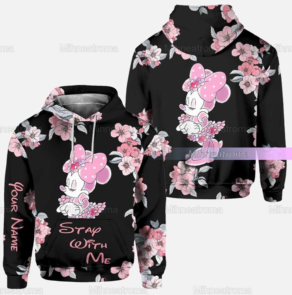 Discover Christmas Minnie 3D Hoodie, Minnie Leggings For Women, Custom Minnie Hoodies, Stay With Me Disney Hoodie Women Girls, Gym Leggings